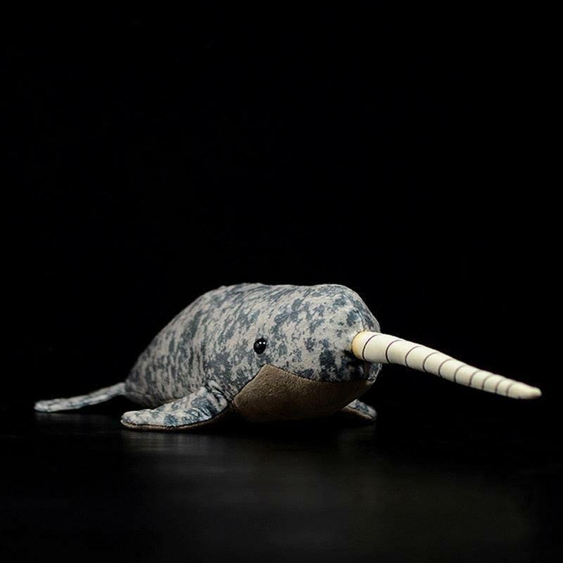 Animals 16.1" Long Lifelike Unicorn Whale Stuffed Toy, Realistic Sea Animal Narwhal Plush Toy | Whales Animals (T-Z) Animals