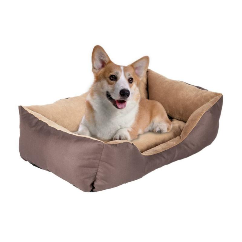 Animals 28" Large Size Pet Bed Dog Mat Cotton Brown | Dogs Animals (C-E) Animals