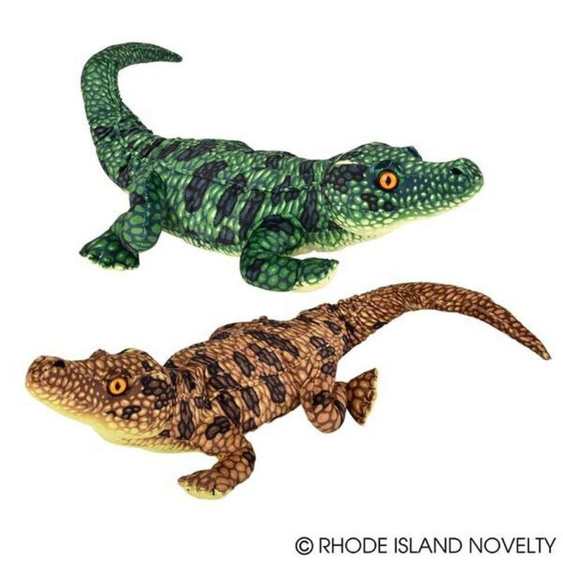 Animals 30" Supersoft Green And Brown Alligator Plush | Crocodiles Animals (C-E) Animals