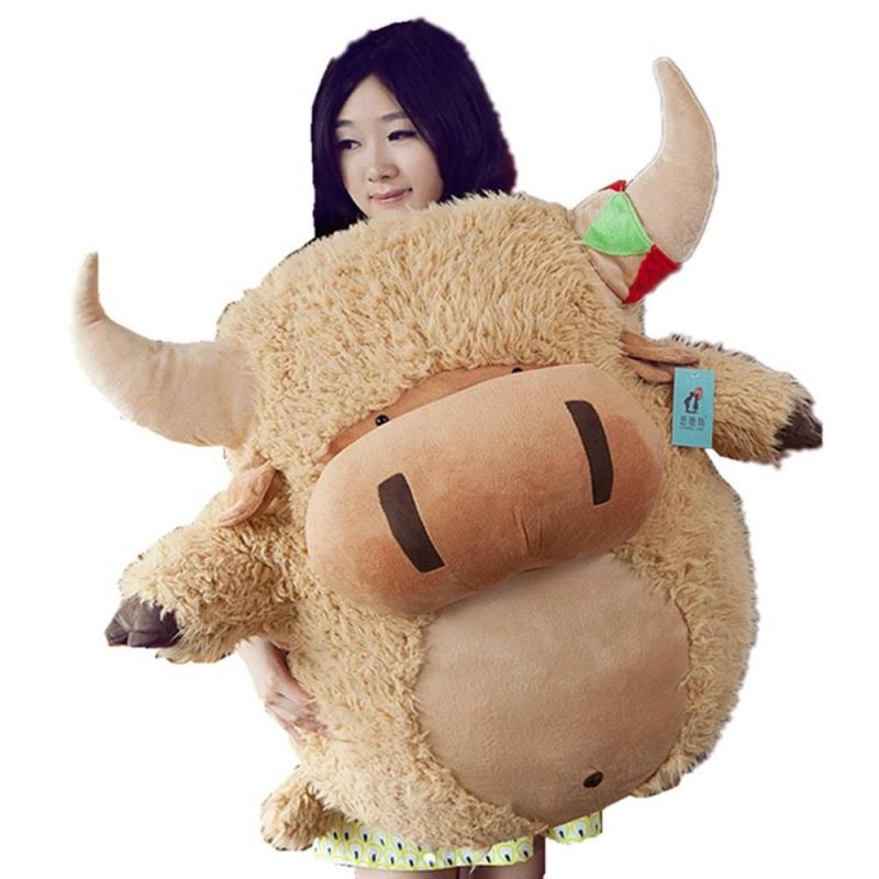 Animals 31‘’ Giant Soft Stuffed Bull King Plush Toy Doll Stuffed Ox Cow Pillow | Cows Animals (C-E) Animals