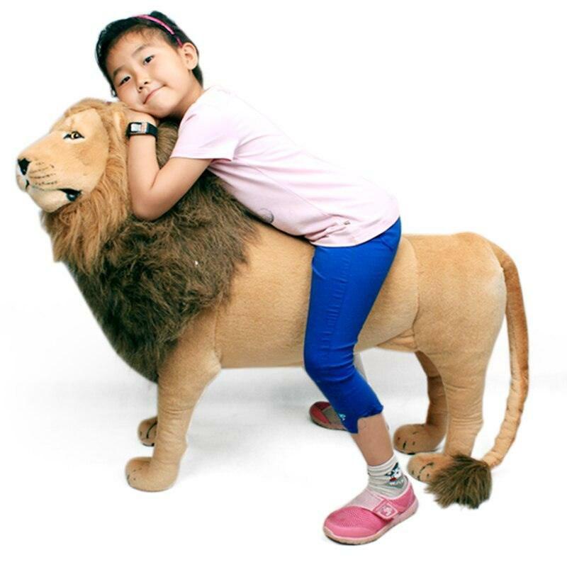 Animals 43" / 110 CM Giant Domineering Lion Stuffed Soft Plush Toy | Lions Animals (K-O) Animals