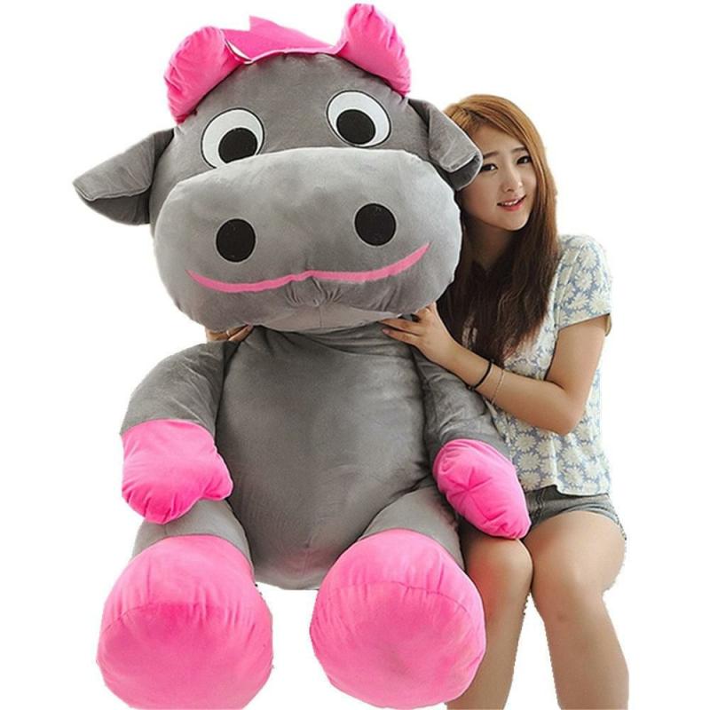 Animals 55” Kawaii Giant Plush Cow Animal Big Stuffed Cattle Toy | 110cm | Cows Animals (C-E) Animals