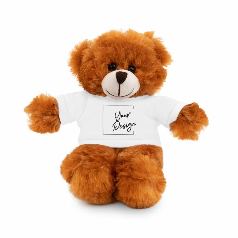 Animals 8" Teddy Bear w/ Custom Tee | Teddy Bears Animals (T-Z) Animals