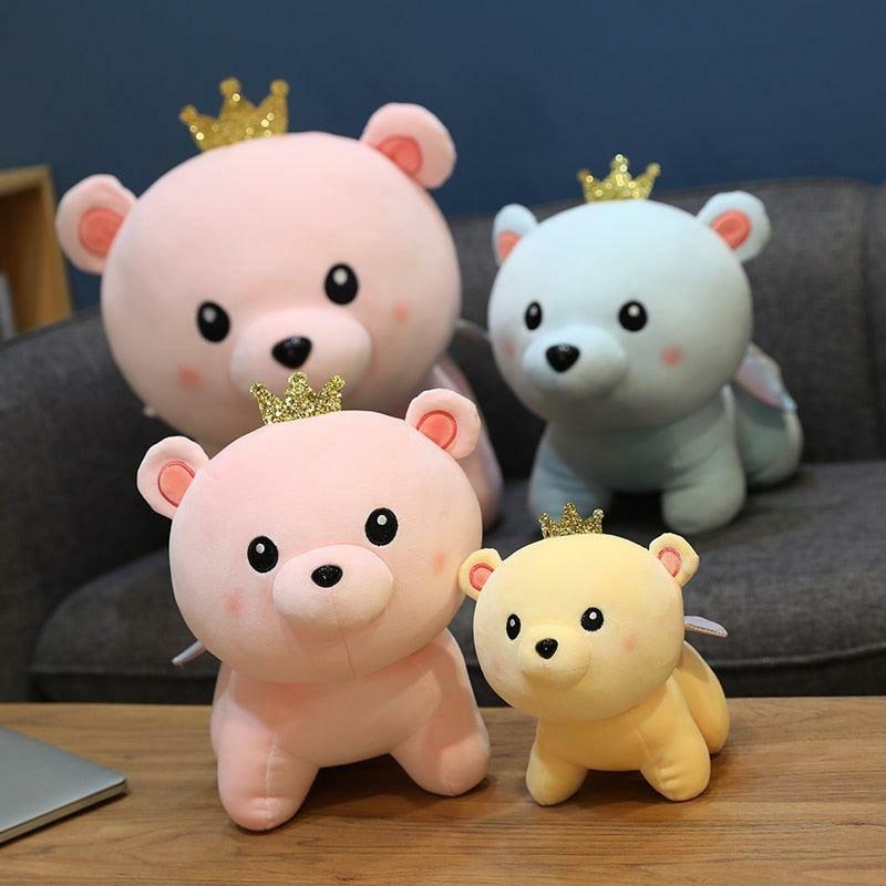 Animals 9.8" – 24" Lovely Cute Angel Bear Plush Toys, Soft Stuffed Teddy Bear with Crown Plush Doll | 23.62In / 60cm | Teddy Bears Animals (T-Z) Animals