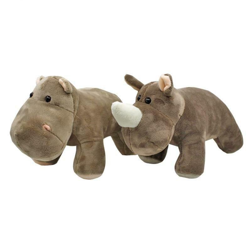 Animals 9" Best Friends Rhino & Hippo Plush Toys | Rhinos Animals (P-R) Animals