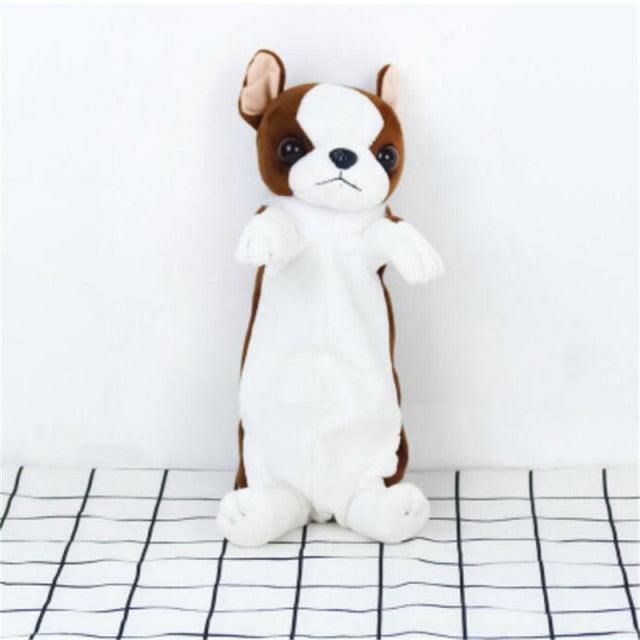 Animals Adorable Bull Dog Plush Pencil Case | Dogs Animals (C-E) Animals