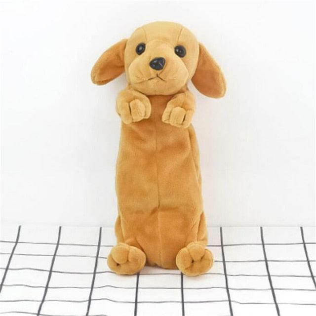 Animals Adorable Golden Retriever Dog Plush Pencil Case | Golden Retriever Dog Breeds Animals