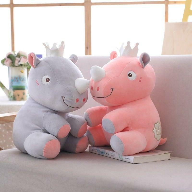 Animals Adorable Rhino Plushies with Crowns | 17In | Rhinos Animals (P-R) Animals