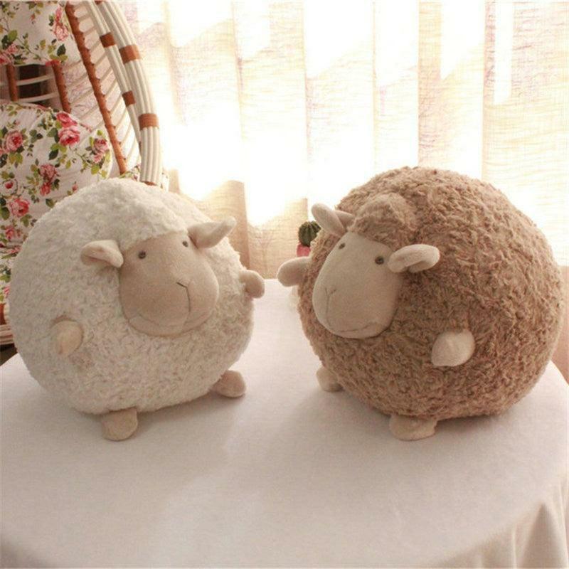 Animals Ball Shape Sheep Lamb Doll Plush Toys | 14In x 14In | Sheep Animals (S) Animals