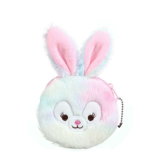 Animals Cartoon Plush Rabbit Coin Purse | Bunnies Animals (A-B) Animals