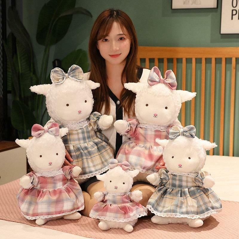 Animals Cartoon Sheep With Skirts Plush Toy | 9In | Sheep Animals (S) Animals