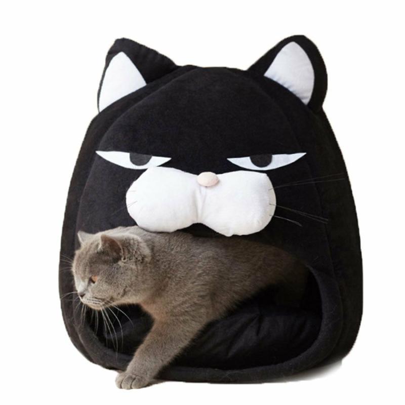 Animals Cozy Tuxedo Kitty Plush Cat Bed | 14In | Cats Animals (C-E) Animals