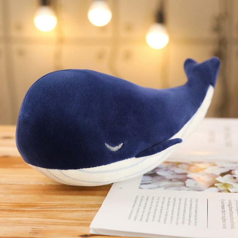 Animals Cuddly Dark Blue Whale Animal Stuffed Plush Toy, Huggable & Ultra Soft Animal Plushie | Whales Animals (T-Z) Animals