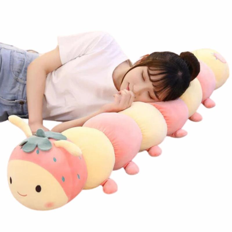 Animals Cute Fruit Caterpillar Children’s Long Plush Toy Pillow | 90cm | Caterpillars Animals (C-E) Animals