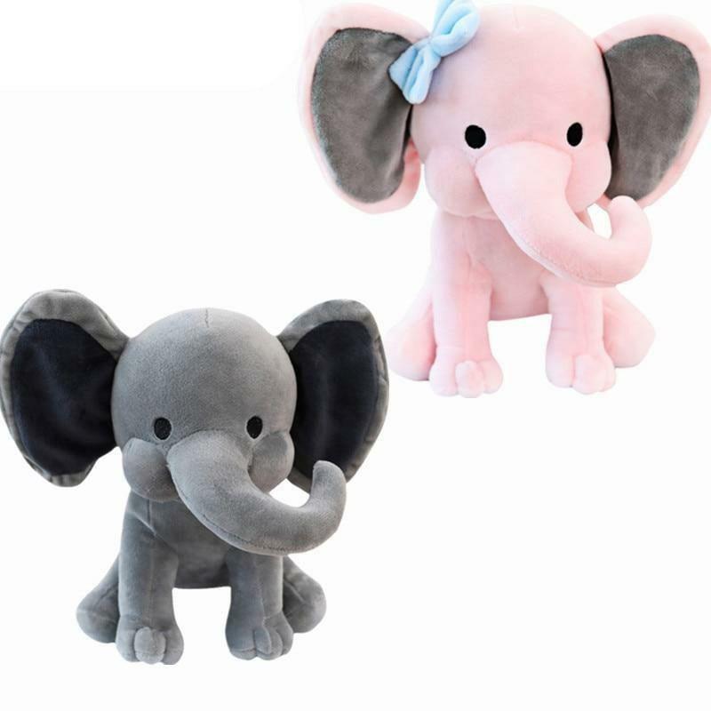 Animals Cute Gray and Pink Sleeping Elephant Toys | Elephants Animals (C-E) Animals