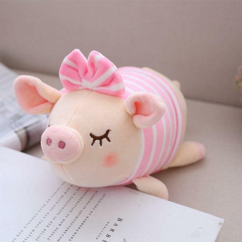 Animals Cute Pig with a Bow Plushie | Pigs Animals (P-R) Animals