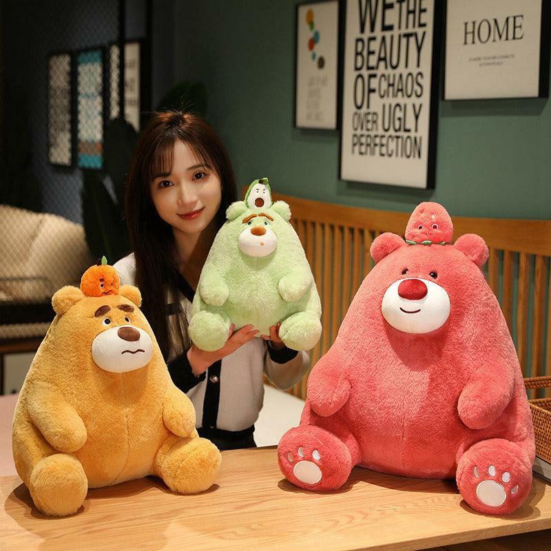 Animals Cute Sitting Fruit Bear Plush Toys | 12In | Teddy Bears Animals (T-Z) Animals