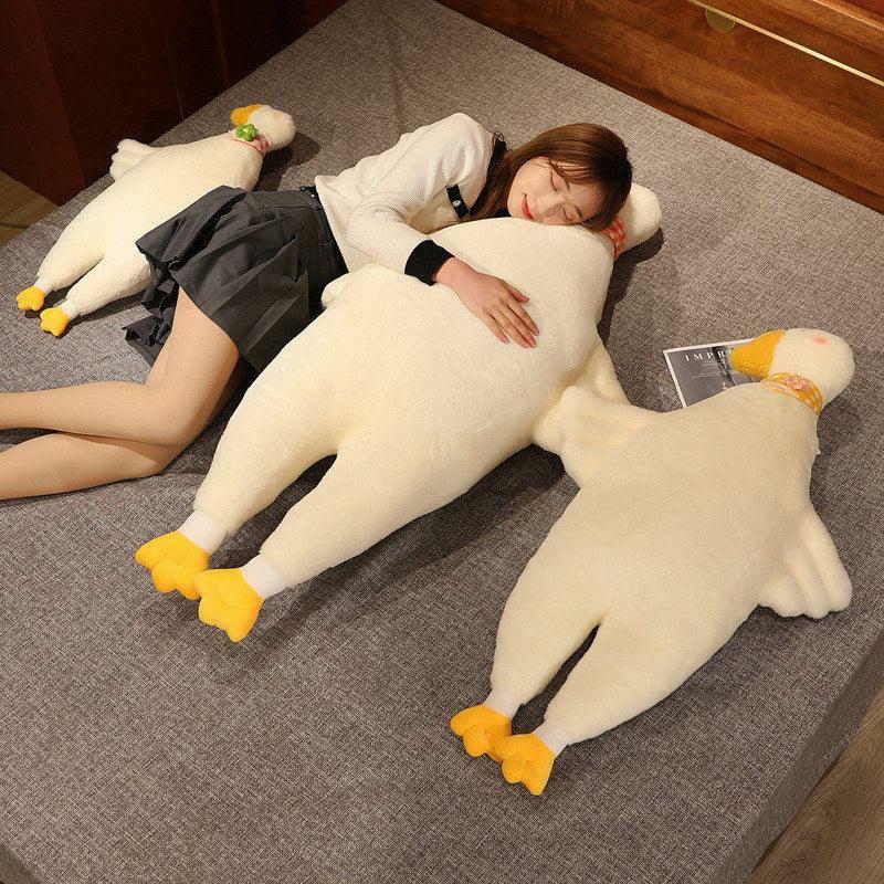 Animals Cute White Geese Hug Pillows | 39In | Geese Animals (F-H) Animals