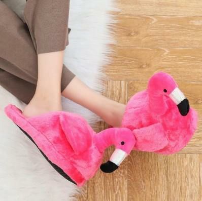 Animals Flamingo plush slippers | Flamingoes Animals (F-H) Animals