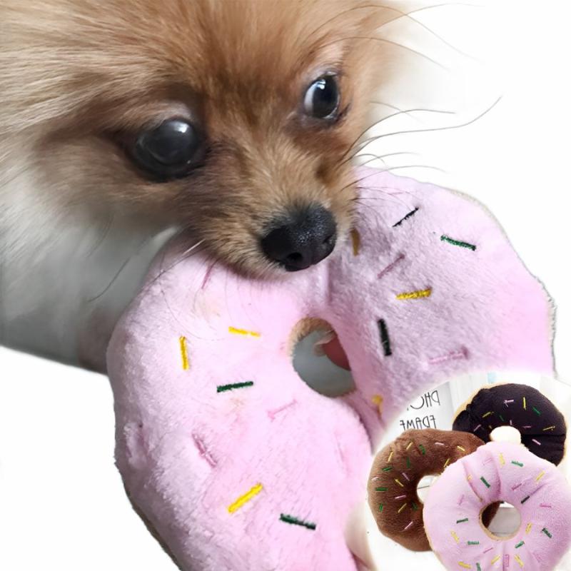 Animals Funny Donut plush pet toy | Dogs Animals (C-E) Animals