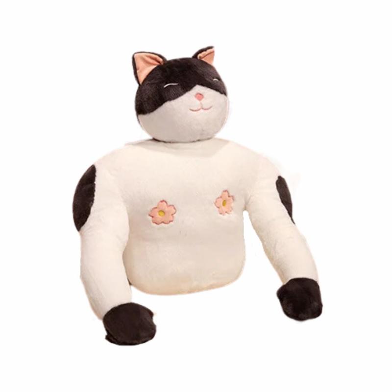 Animals Funny Muscle Cat Plush Pillow | 25In | Cats Animals (C-E) Animals