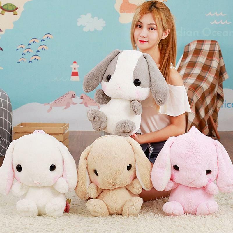 Animals Furry Rabbit Shoulder Bag Plush | 19In | Bunnies Animals (A-B) Animals