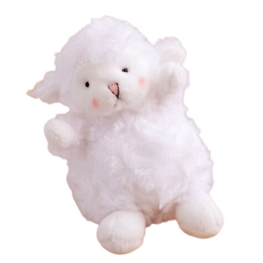 Animals Fuzzy Lamb Keychain Plushie | Sheep Animals (S) Animals