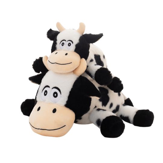 Animals Fuzzy Ploppy Cow Plushie | 12In | Cows Animals (C-E) Animals