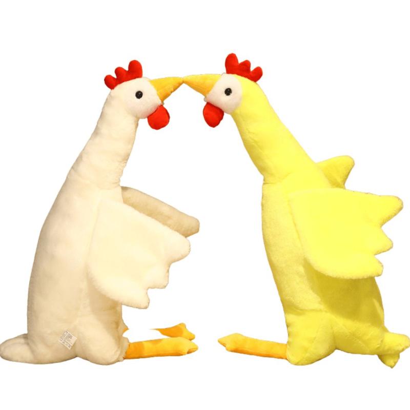 Animals Giant Yellow and White Chickens Stuffed Animal Plush Toys, Great as a Body Pillow | 19In | Chicken Animals (C-E) Animals