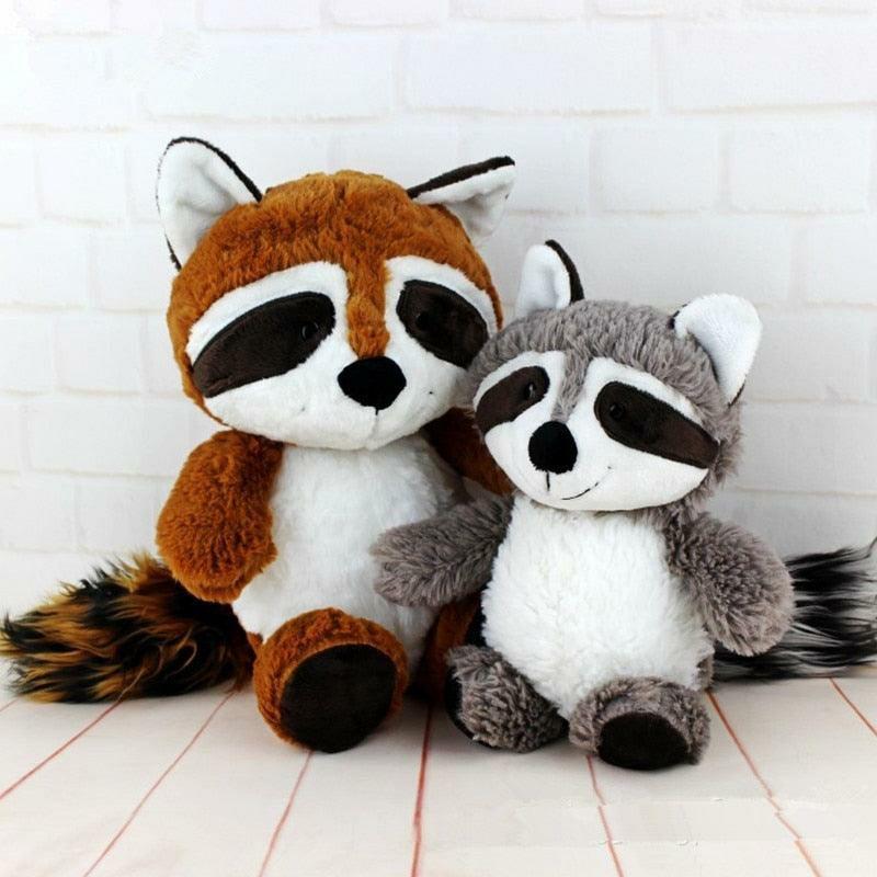 Animals Gray Cute Lovely Raccoon Plush Toy, Soft Stuffed Pillow Animal Doll | 35cm | Raccoons Animals (P-R) Animals