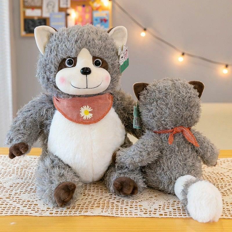 Animals Gray Soft Raccoon Plush Pillow | 14In | Raccoons Animals (P-R) Animals