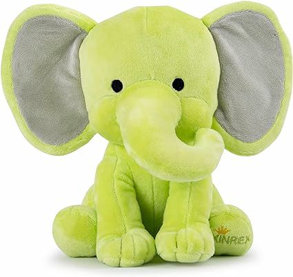 Animals Green Elephant Stuffed Animal – Stuff Animal Plush Toy 9" | Elephants Animals (C-E) Animals