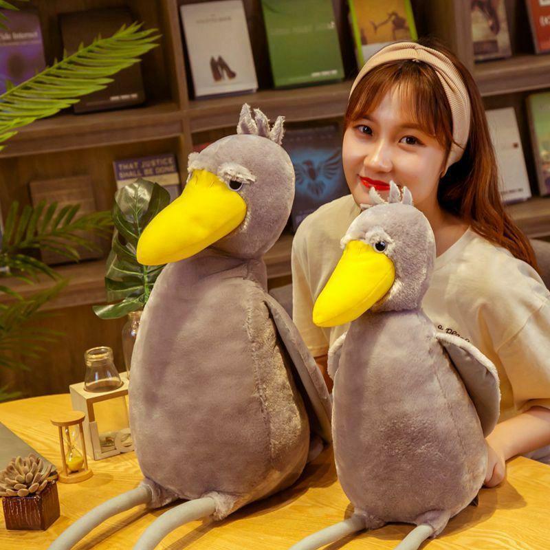 Animals Grey Stork Bird Soft Stuffed Plush Toy | 80cm | Birds Animals (A-B) Animals