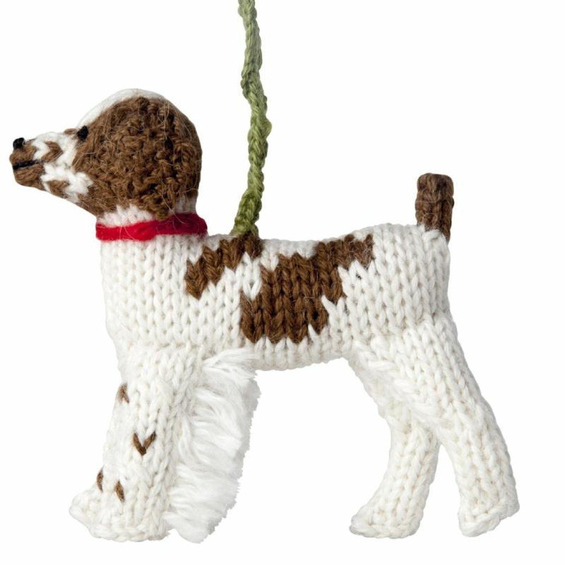 Animals Hand Knit Alpaca Wool Christmas Ornament – Brittany Spaniel Dog | Llamas Animals (K-O) Animals