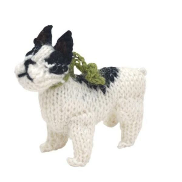 Animals Hand Knit Alpaca Wool Christmas Ornament – French Bulldog | Bulldogs Bulldogs Animals