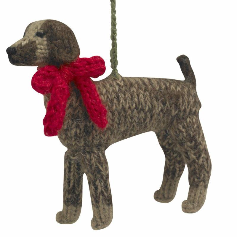 Animals Hand Knit Alpaca Wool Christmas Ornament – German Short Haired Pointer Dog | Llamas Animals (K-O) Animals