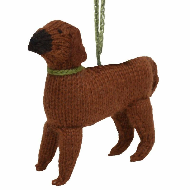 Animals Hand Knit Alpaca Wool Christmas Ornament – Rhodesian Ridgeback Dog | Llamas Animals (K-O) Animals