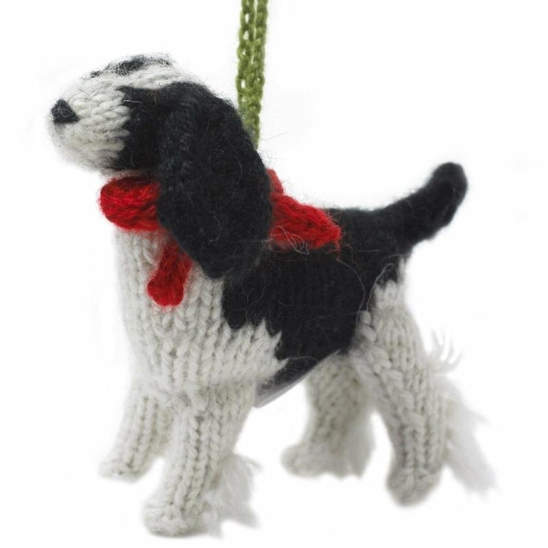 Animals Hand Knit Alpaca Wool Christmas Ornament – Spaniel Dog | Llamas Animals (K-O) Animals