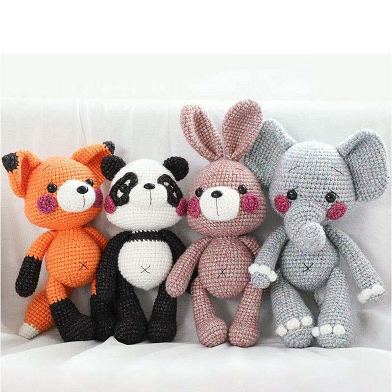 Animals handmade panda and Fox Amigurumi fox Crochet Knitted Stuffed animals for kids | Pandas Animals (P-R) Animals