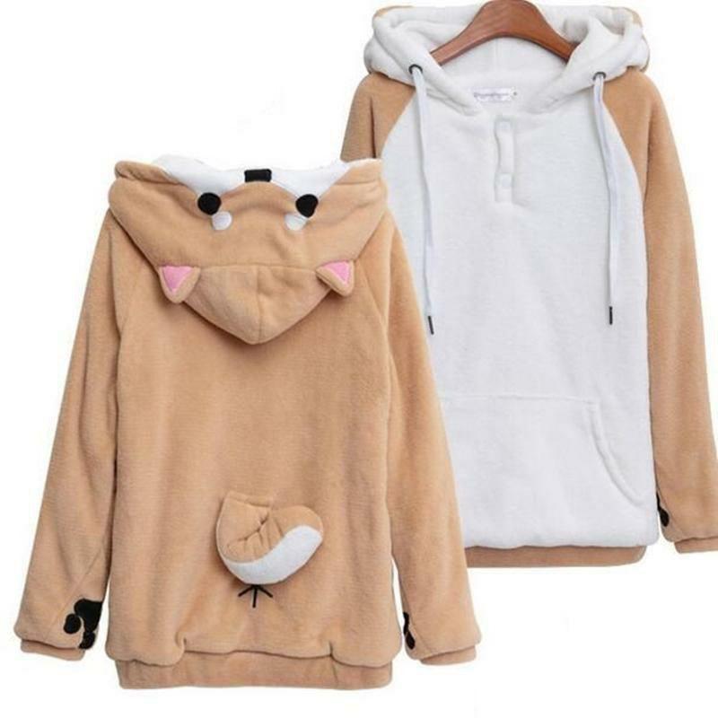 Animals Harajuku Japanese Cute Shiba Inu Cosplay Sweater |XXL | Shiba Inu Dog Breeds Animals