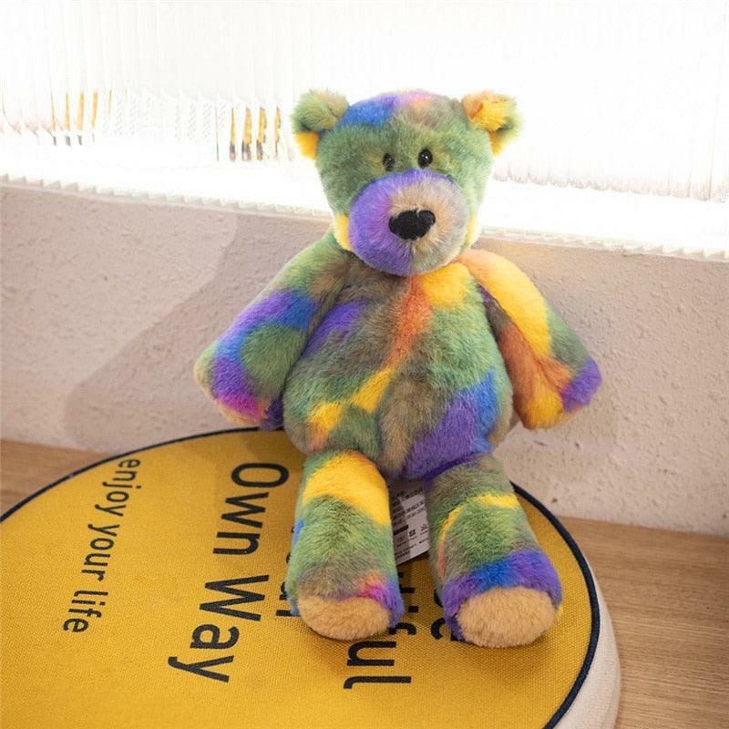 Animals Kawaii Colorful Rainbow Teddy bear | 8In | Teddy Bears Animals (T-Z) Animals