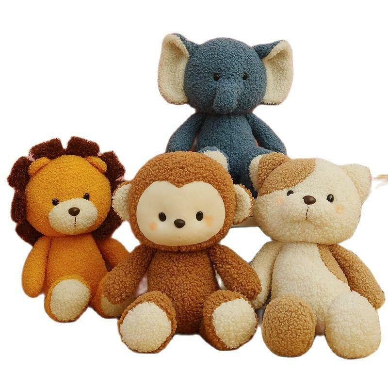 Animals Kawaii Elephant Lion Monkey Plush Cat Toys | Monkeys Animals (K-O) Animals