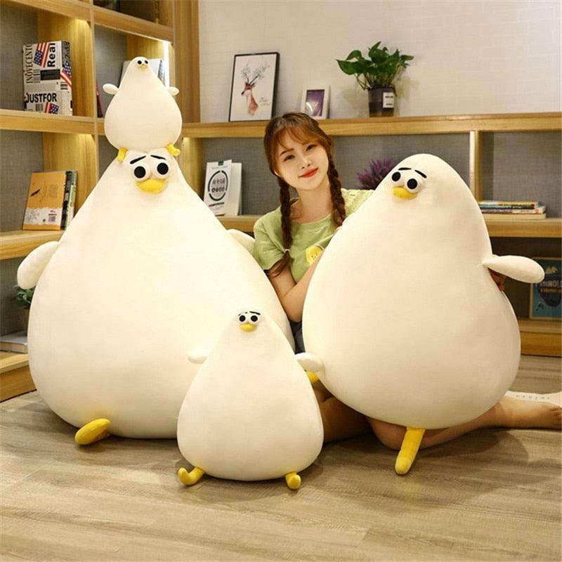 Animals Kawaii Fat Chicken Stuffed Animal Pillows | 15In | Chicken Animals (C-E) Animals