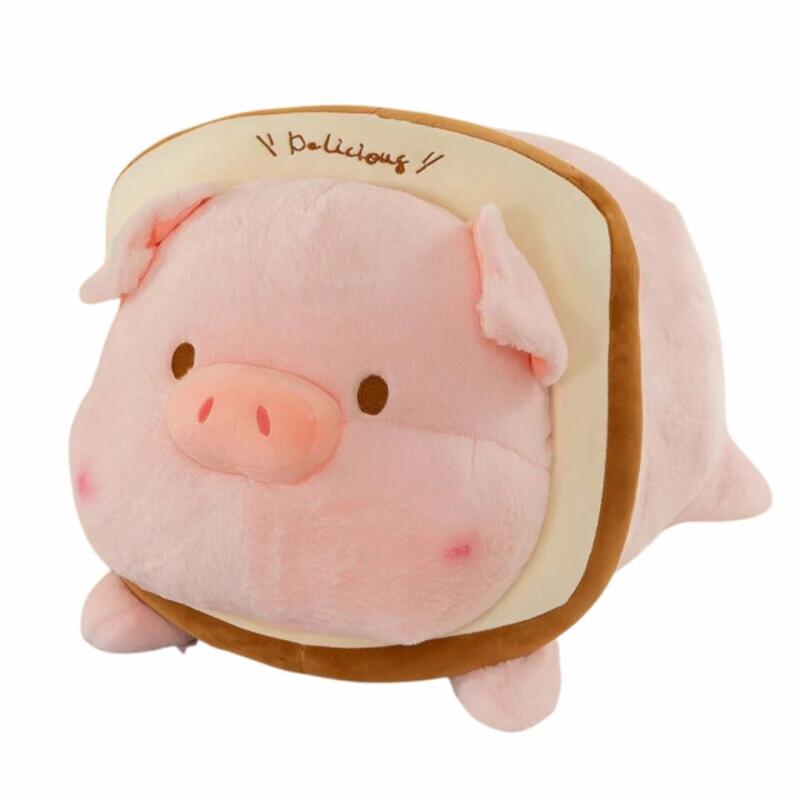 Animals Kawaii Pig Toast Plush | 12In | Pigs Animals (P-R) Animals