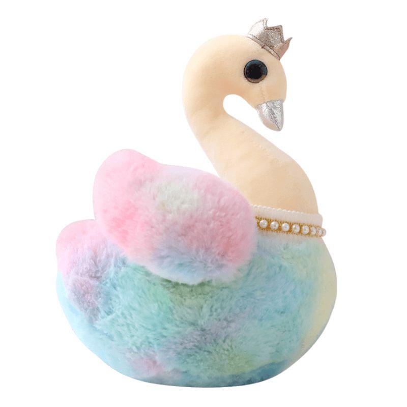 Animals Kawaii Rainbow Princess Swan Plush Toys | 15In | Swan Animals (S) Animals