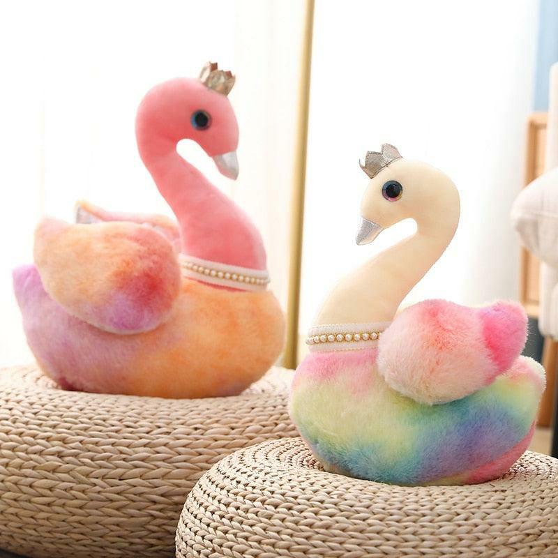 Animals Kawaii Rainbow Swan Plushies | 40cm | Swan Animals (S) Animals