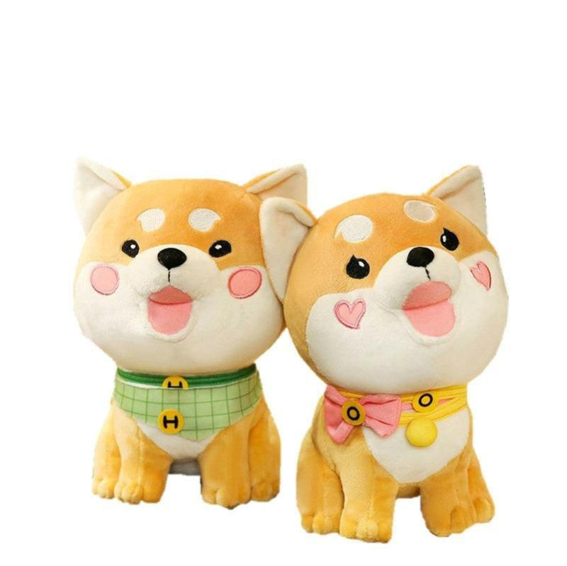 Animals Kawaii Round Face Shiba Inu Plushie | 9In | Shiba Inu Dog Breeds Animals