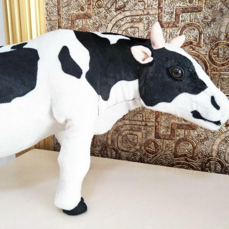 Animals Large Realistic Cow Stuffed Animal Plush Toy | Cows Animals (C-E) Animals