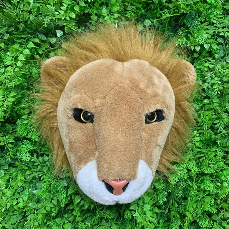 Animals Lion Head Plush Toy Doll | Lions Animals (K-O) Animals