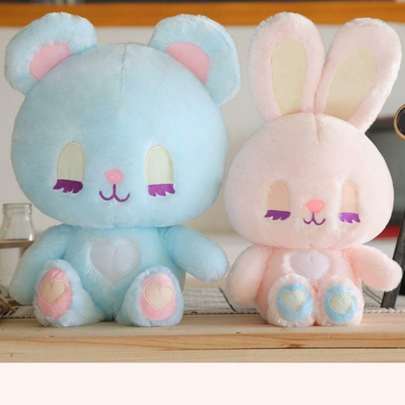 Animals Long Lash Rabbit Bear Girl Plush Toy | Small Size | Teddy Bears Animals (T-Z) Animals